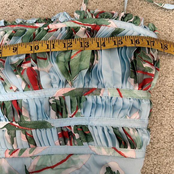 NWT Anthropologie Hutch Ruched Jumpsuit Size 4 Tropical Beach Boho Wide Leg $198 - Picture 11 of 14